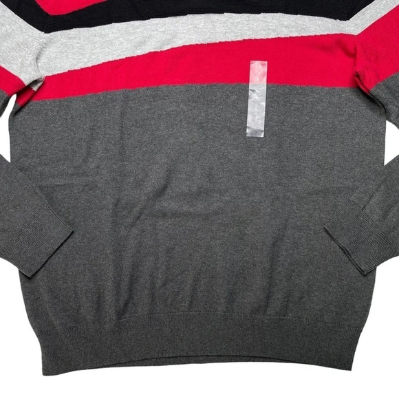 Alfani Novelty Table Jester Red Classic Fit Crewneck Mens Sweater Size Large - Picture 3 of 10